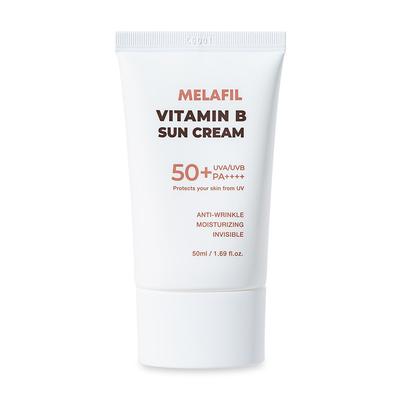 Krem przeciwsłoneczny Melafil z witaminą B, nietłusty, nawilżający bloker słoneczny, który nie podrażnia oczu, 50g SPF50+ PA++++, pojedynczy produkt, 50ml, 1 sztuka