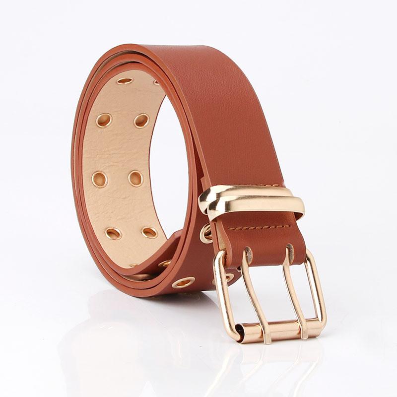 Streetwear Style Large Width Leather Belt With Iron Buckle For Party And Daily Use