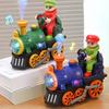 Yousheng Kids Electric Steam Train Toy with LED Light Music Spray Classical Train Toy Battery Powered Locomotive Toy Toddlers Boys Girls Gift