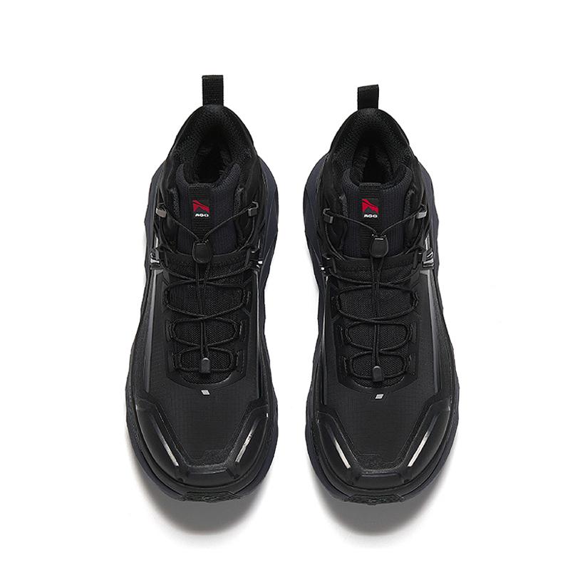 Anta Keshan V2 Comfortable Simple Non-Slip Wear-Resistant Mid-Top Outdoor Functional Shoes Men Shoes Basic-Black 112546668A-1