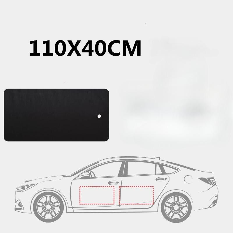Black Car Door Protector Adhesive-Free/Magnetic Body Side Edge Guard Decorative Anti-scratch Protection Pad Stickers Multi Size