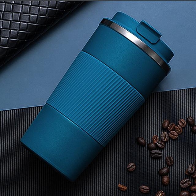 Stainless Steel Coffee Cup Double Layer Vacuum Insulation Cup Office Mug Outdoor Portable Car Water Cups Fashion Mug