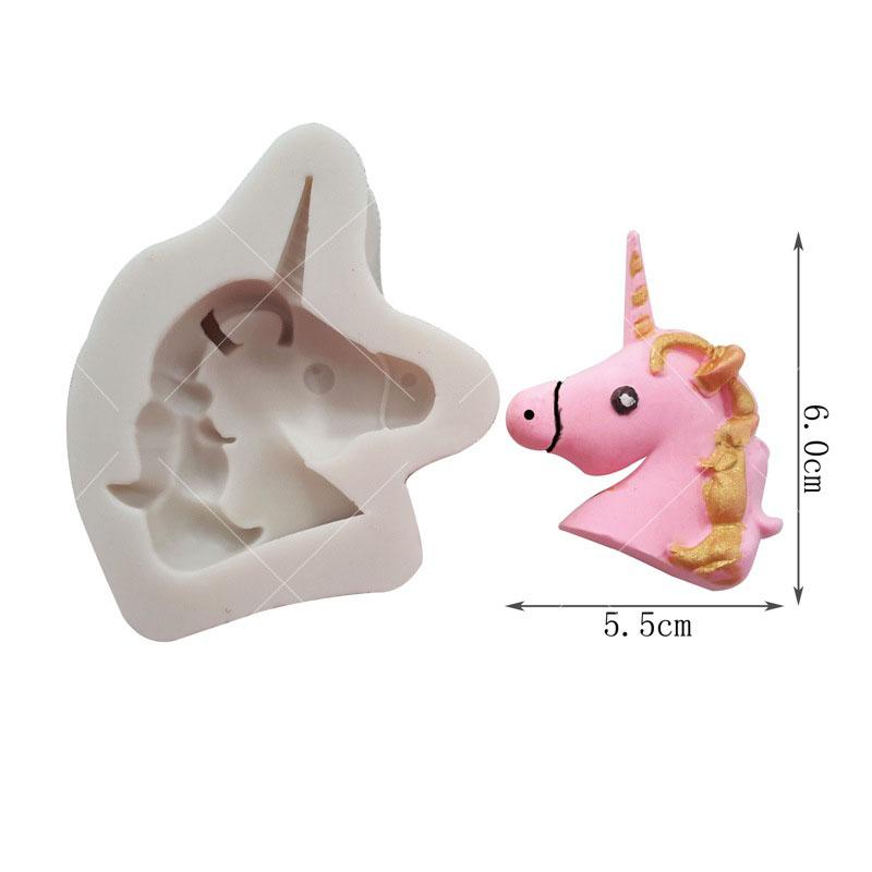 Silikonová forma Unicorn Design Forma na zdobení dortů Forma na výrobu cukrové gumy Nástroj 3D čokoládová pěna