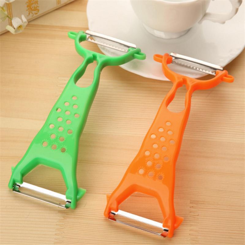 Multifunctional Dual Head Vegetable Peeler Sharp Stainless Steel Blades Easy Clean Portable for Outdoor Camping Cooking