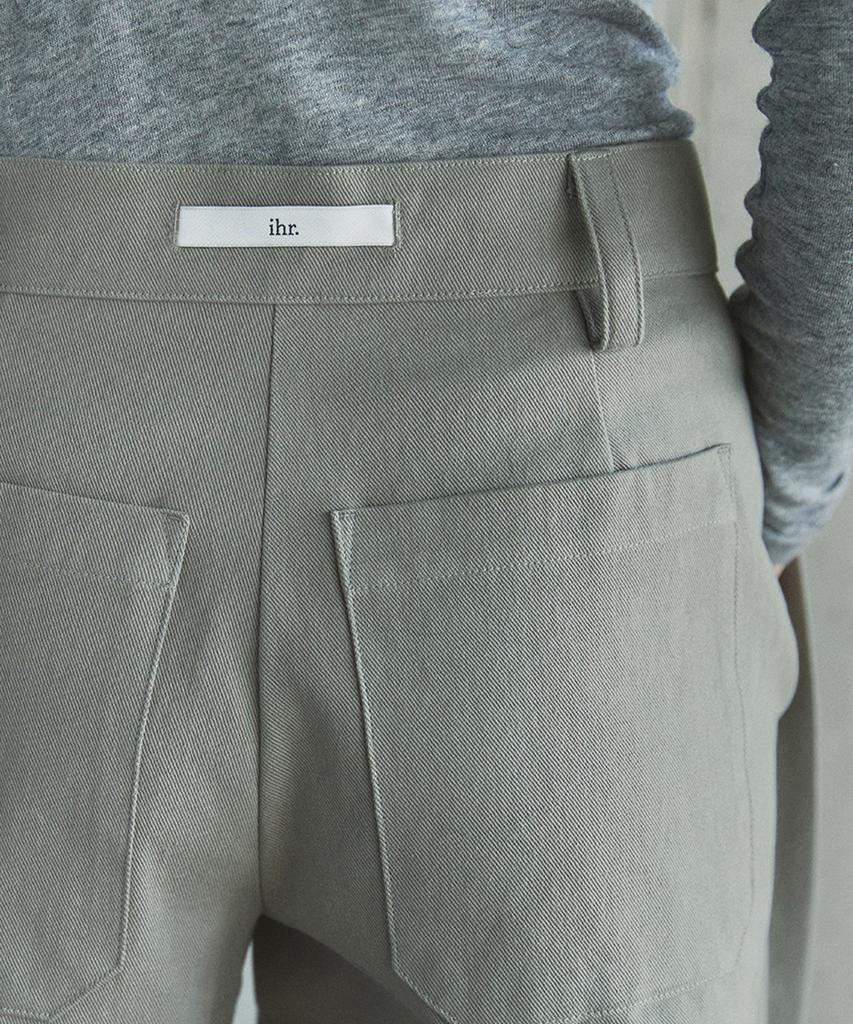 IHR Side Tuck Cotton Pants / Khaki