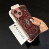 Persian Carpet Floral Pattern Plating Phone Case For iPhone 17 Air 16e 15 14 13 12 11 Pro Max Plus Mini SE Anti-Fall Airabag
