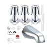 Concealed Installation Bathtub Faucet Downspout Constructed From For Elegant And Efficient Bathroom Use