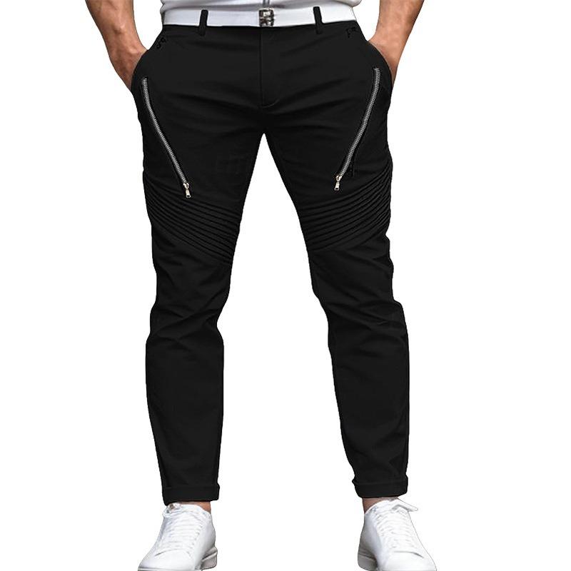 Mens Fashion Slim Fit High Stretch Pencil Skinny Casual Long Pants