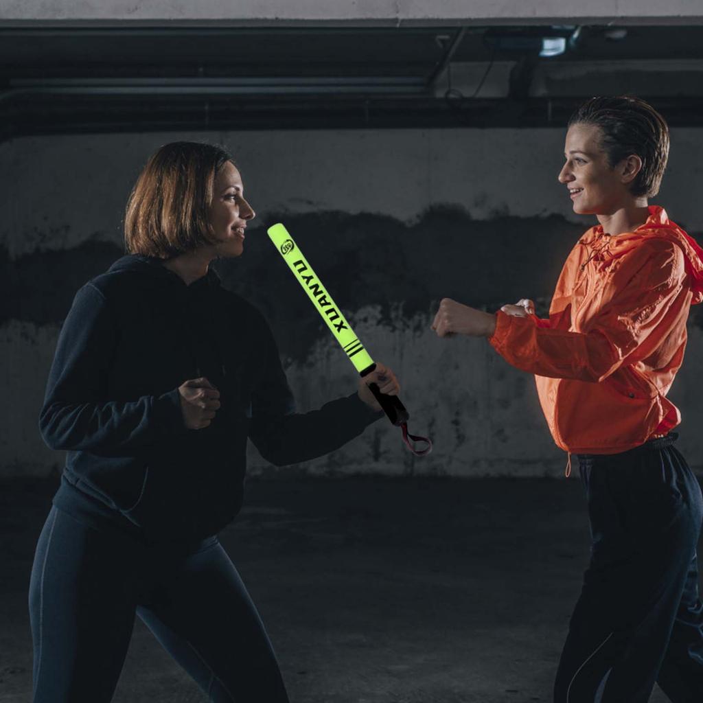 Bastoni da Arti Marziali in Pelle PU Fluorescenti Durevoli Bastoni in Schiuma Adatti per Allenamento di Combattimento Velocità Reazione