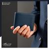 Made in Japan Tochigi Leather Cowhide Genuine Leather Wallet Blue [Abies] Bi-fold