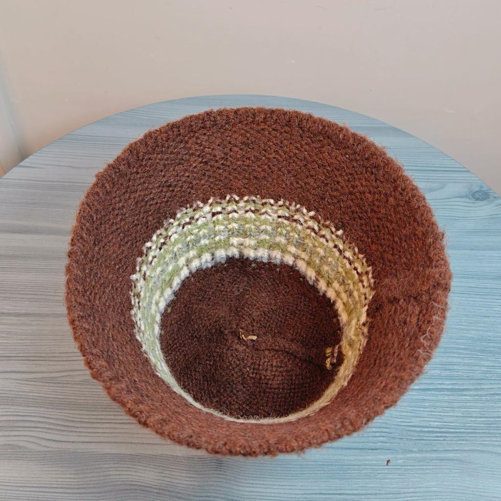 Female Knitting Bucket Hats Harajuku Bucket Hat Fishing Outdoor Panama Hip Hop Cap Men's  for Fisherman Caps Women