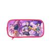 Huntrix Kpop Student Pink Double-layer Pencil Bag Kpop Witch Hunting Girl Group Student Storage Stationery Bag Pencil Bag CLE
