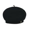 VARZAR Stud Logo Wool Beret Black