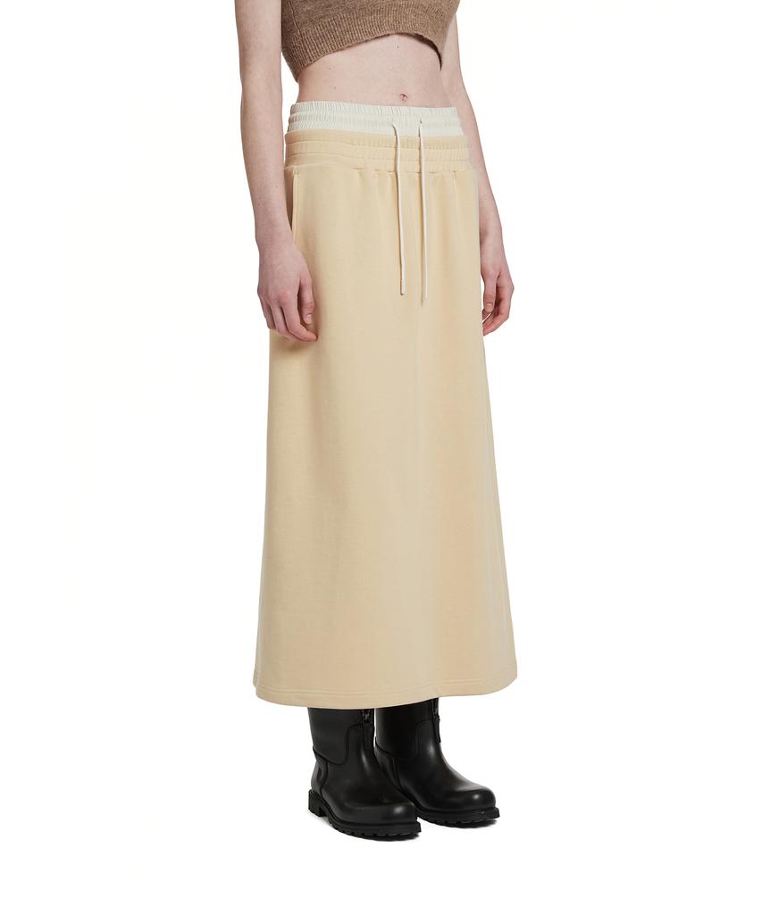 Trunk Project Double Waist Lounge Skirt_Yellow