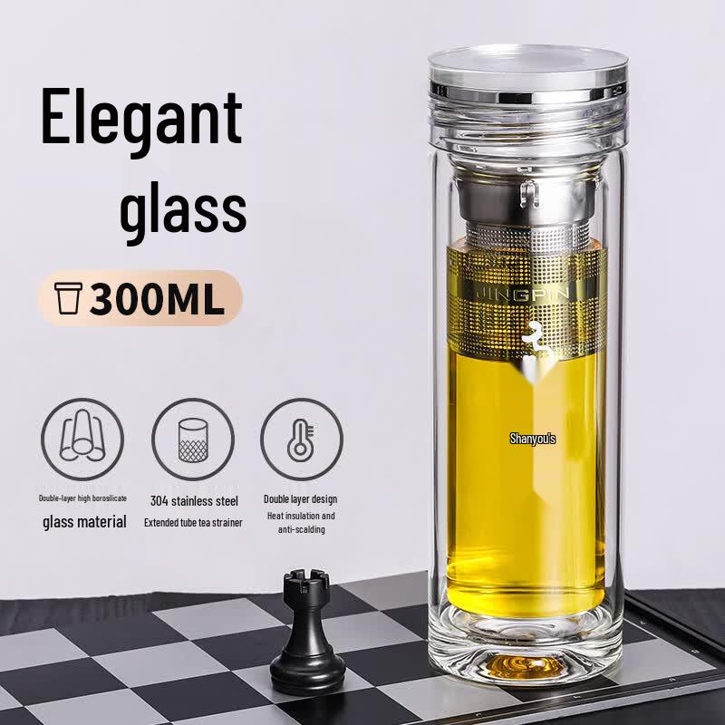 Elegant Portable Glass Cup