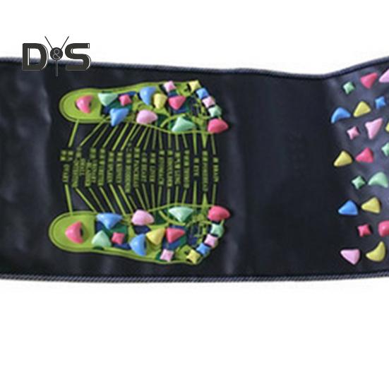 Fußreflexzonenmassage-Massagematte, Fußschmerzlinderung, Muskelentspannung, Kinder und Erwachsene, rutschfestes, faltbares Akupressurpad, tragbares Stein-Gehmassagegerät