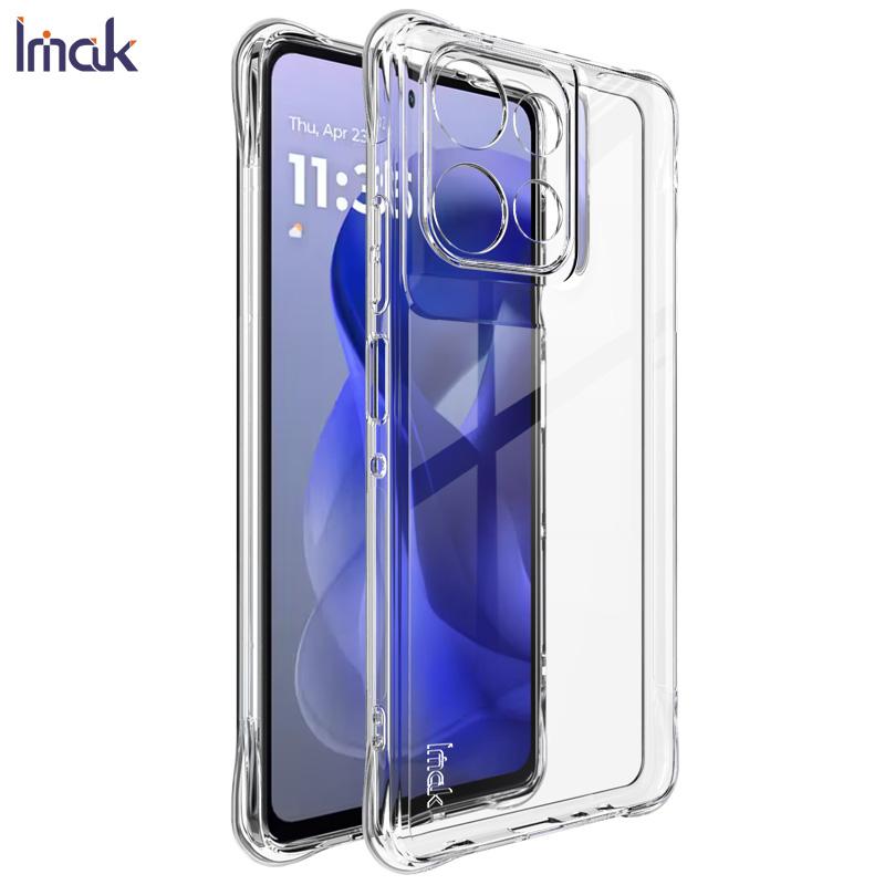

Для Moto G Power 5G 2025 чехол для телефона IMAK ударопрочный мягкий чехол Moto G Power 5G 2025 прозрачный белый