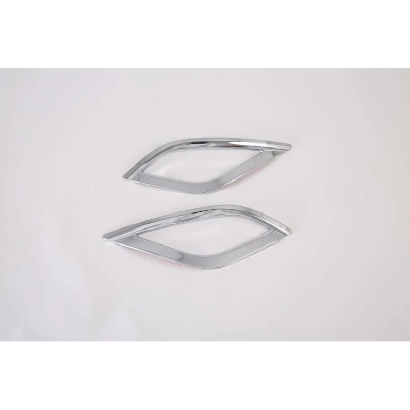 For Toyata Prius PHV XW50   Car Accessories ABS Chrome Rear Reflector Fog Light Lamp Cover Trim Bezel Frame Styling