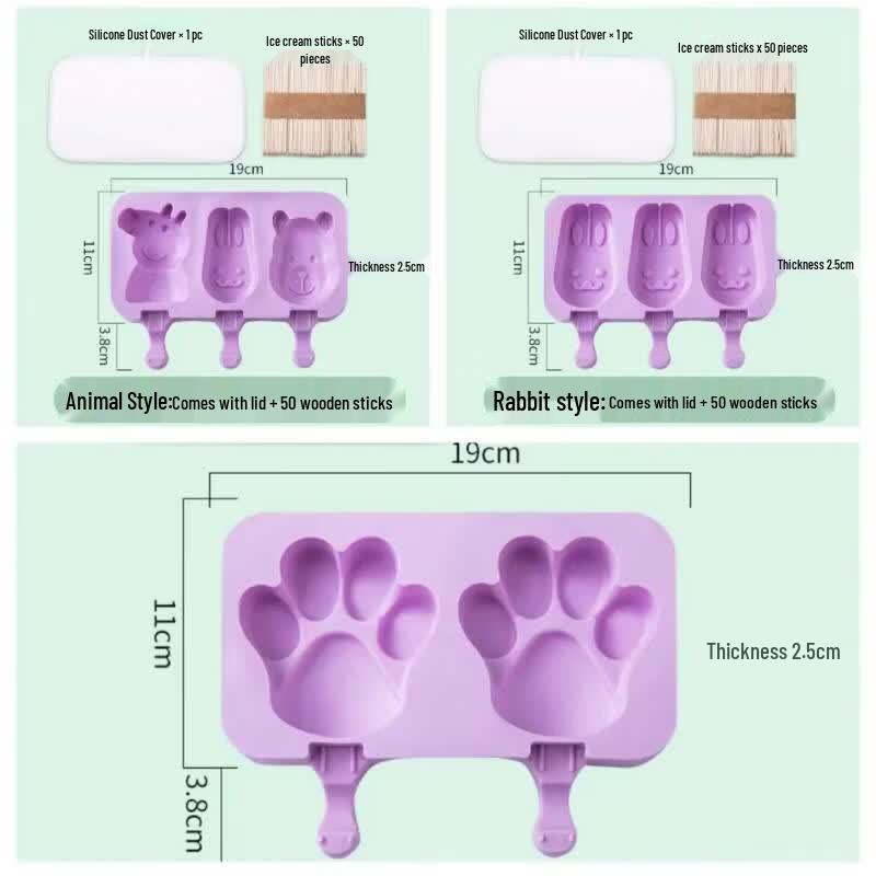Qiwei Food-Grade Silicone Popsicle Mold