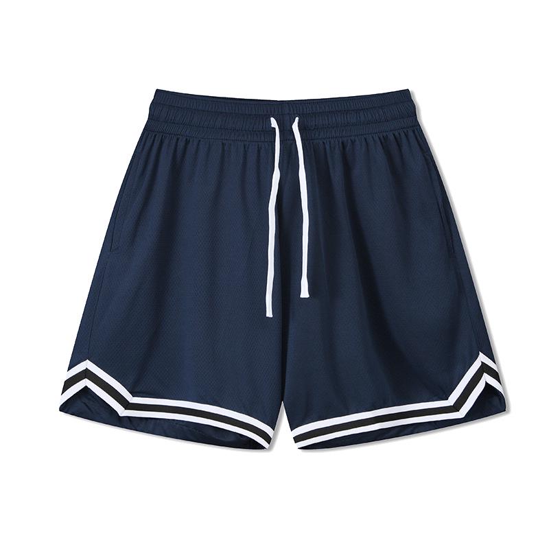 

Унисекс быстросохнущие баскетбольные шорты: Трендовые, Свободные, Спортивные брюки выше колена для бега и повседневной носки XL (165-170cm) темно-синий