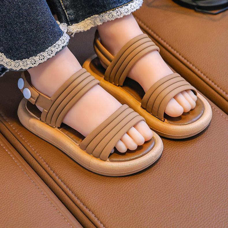 

Детские и Девчачьи Сандалии Летние ПринцессаСтудент Милые Сандалии 28 коричневый