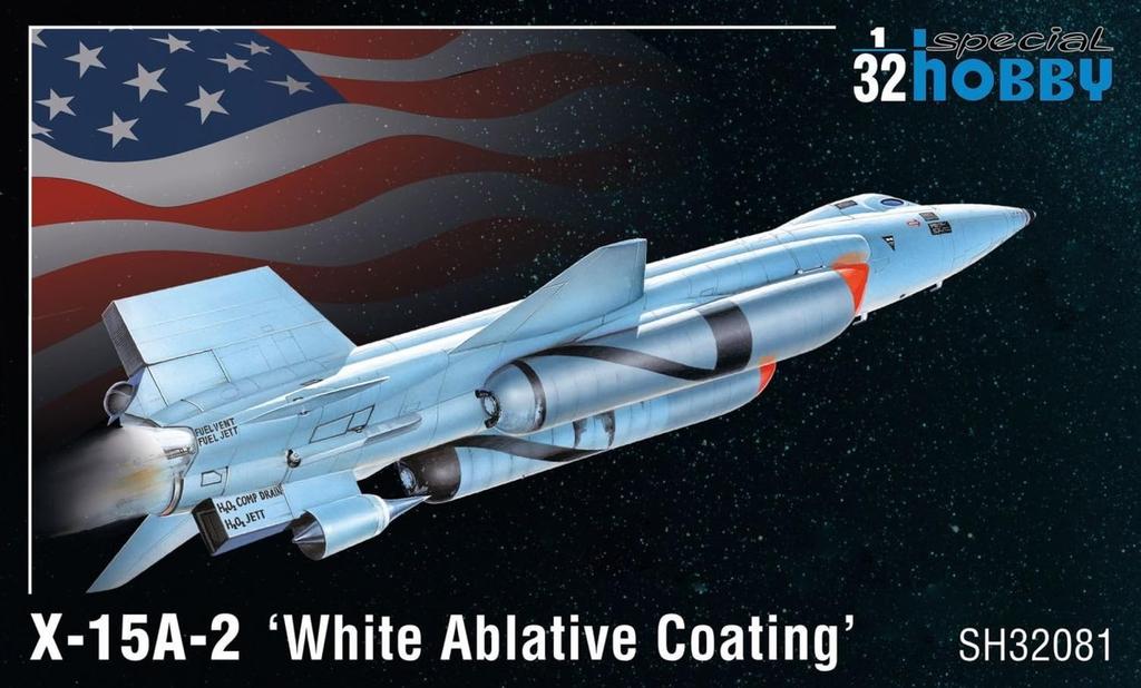 Special Hobby American Supersonic Experimental Aircraft White Coating Plastic Model SH32081 1/32 X-15A-2 Heat-Resistant (Airplane)