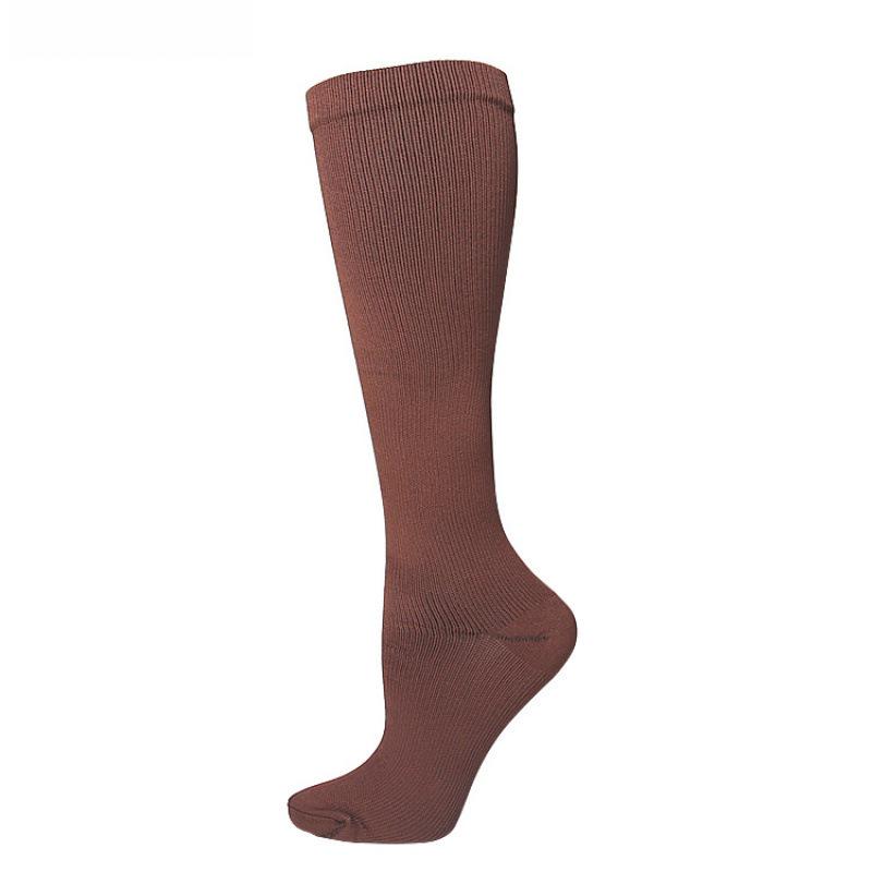 Solid Color Low-Pressure Compression Socks for Sports & Nurses
