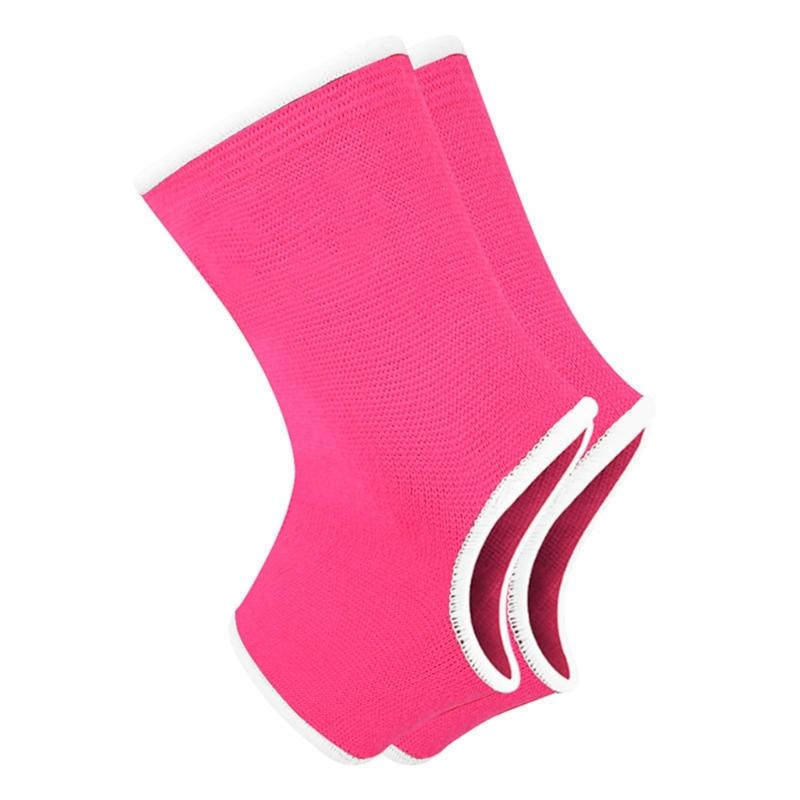 Бокс Поддержка голеностопа Муай Тай Защита голеностопа Защита от болей в боксе Эластичный дышащий компрессионный рукав M розовый