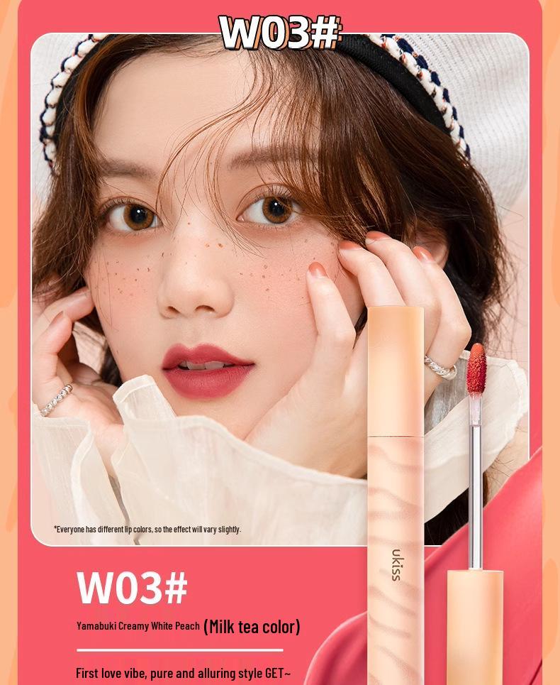 Ukiss Water Lip Dew W12: Moisturizing Lipstick & Lip Gloss for a Natural, Student-Friendly Look