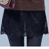 2025 Korean Style Lace Ruffle Hem Skirt & Versatile Tie-Up Apron Sweatshirt for Layering