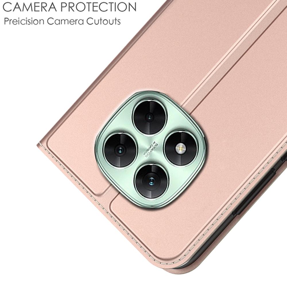 Pro Xiaomi Redmi Note 14 Pro+ 5G Pouzdro PU Kůže Kryt Telefonu s Držákem na Karty Stojánkem