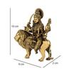 Brass Goddess Durga Maa Statue | 4" Maa Durga Idol Figurine Perfect for Worship and Blessings Gifting Purpose Sculpture