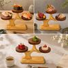 Tree-Shaped Serving Stand with Rectangular Base Versatile for Home Entertaining