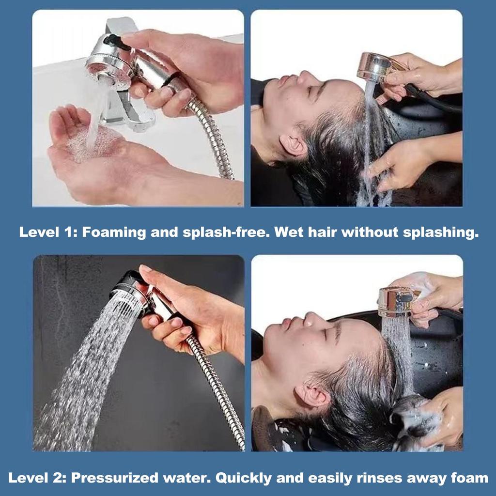 Faucet Sprayer Attachment Bathroom Faucet Head Sprayer Hose Set Shower Hose Stand Head Adapter Set For Utility Room Pet Grooming