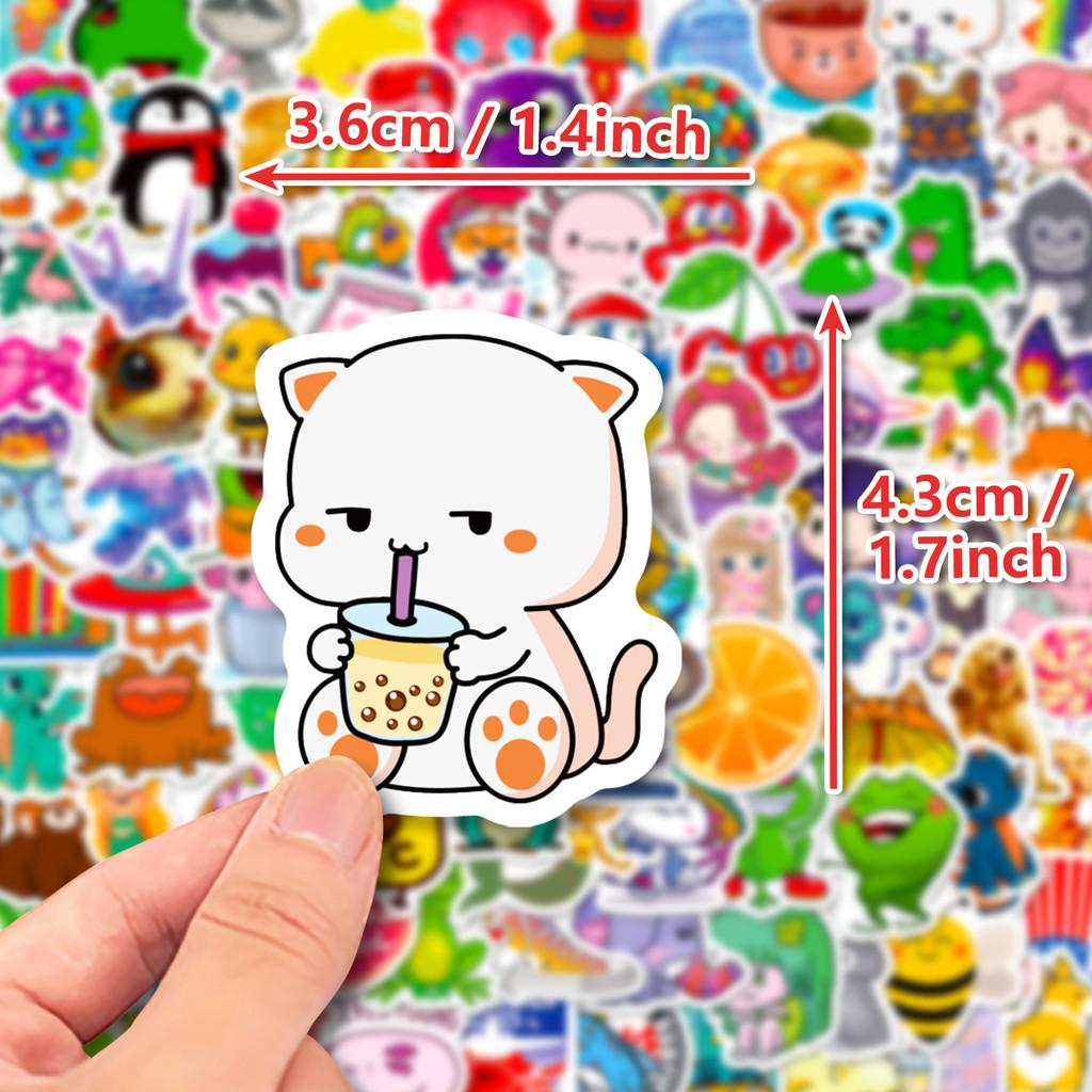 100PCS Cartoon Cute Little Fresh Mixed Animal Graffiti Stickers for Bicycle Pencil Case Decals BulingBulingStickers Store