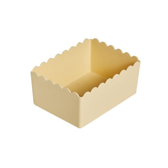 

Storage Box Large Capacity Plastic Organizer Lightweight Drawer Storage Case for Hair Accessories Jewelry Sundries S жёлтый