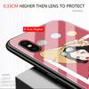 Handyhülle aus gehärtetem Glas für iPhone 11 12 13 14 15 16 17 Redmi 10 12 14C Note10 Note14 Xiaomi 11Lite PocoC75 Weiche Kante Stoßfest Glatte Schale
