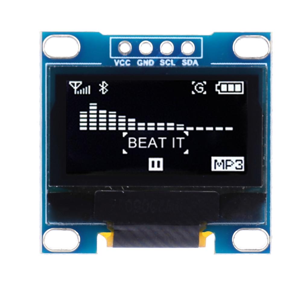

Micro Breakout Screen 128*64 Display Screen Circuit Board 4 Pin DC 3.3-5V I2C IIC White/Blue/Yellow Blue Electronic Components білий