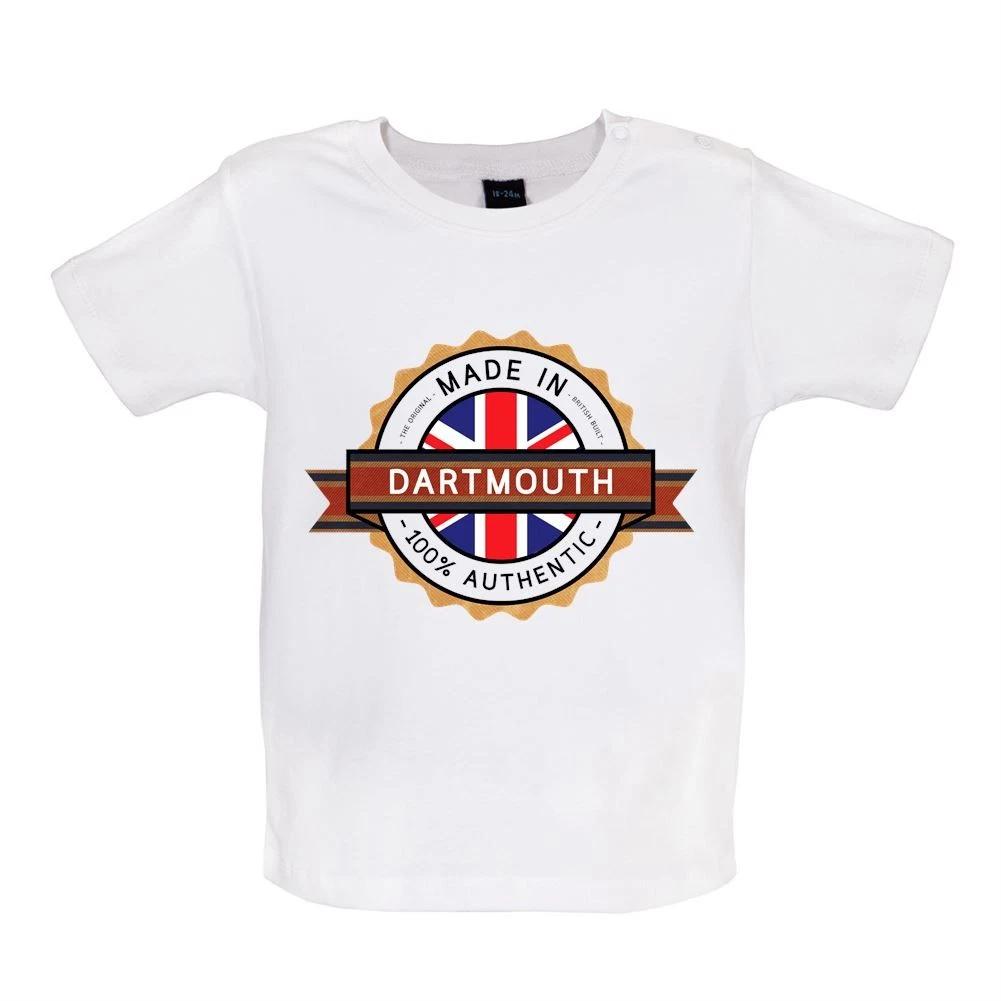 Made In Dartmouth - Baby Kids Boys Girls Unisex T-Shirt / Babygrow - Town City Village Born Love Live 160
