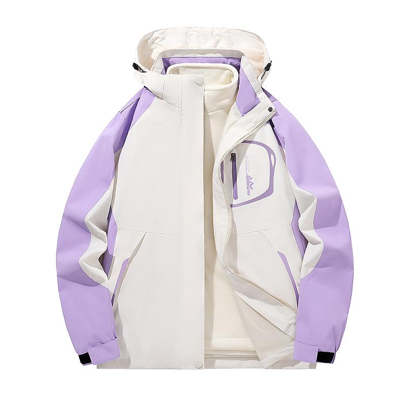 New Autumn and Winter Jacket Outdoor Three-in-one Removable Liner Windproof and Waterproof Jacket Thickened
