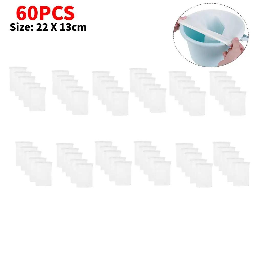 10/20/50/100pcs Filter Storage Pool Skimmer Socks Nylon Swimming Pool Filter Socks For Baskets Skimmers White Pool Supply