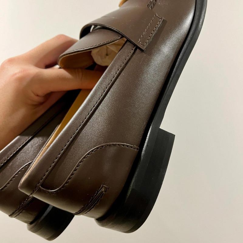 British style niche color matching belt buckle loafers women's spring and autumn new versatile low-heeled flat-soled small leather shoes single shoes