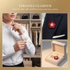 Women's Pearl Flower Button Cover Rhinestone Embellished Detachable Cufflinks Dress Shirt Accessory for Crafting DIY