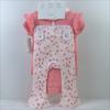 4-Piece Baby Girl Set: Headband, Bodysuit, Socks, Pants (0-3M)