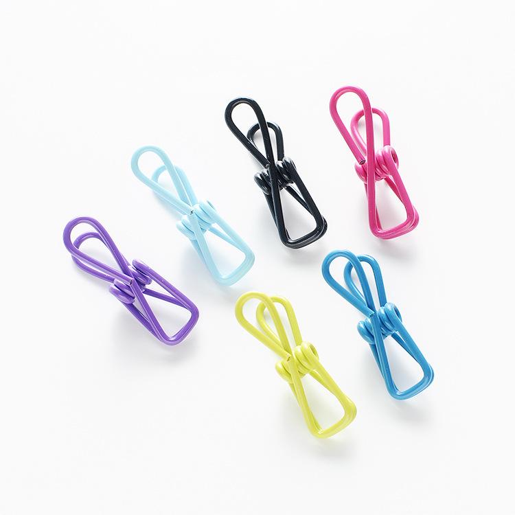 10pcs Coated Mini Clips for Photos, Snacks, Sealing, Clothes, Socks, or Food Fixing