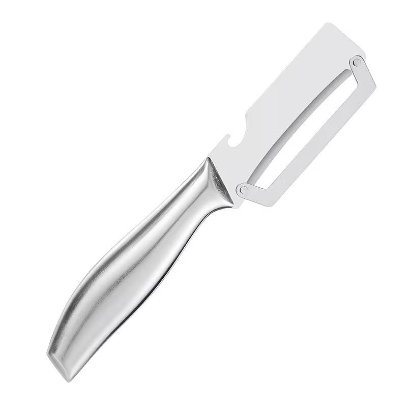 Stainless Steel Vegetable Peeler Thick Blade Potato Carrot Pumpkin Peeler Ergonomic Handle Fruit & Vegetable Slicer, Durable Easy Clean Kitchen Tool