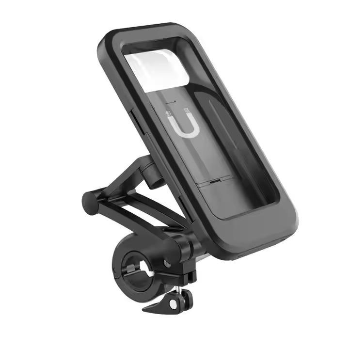 Hot Selling 360-degree Adjustable Waterproof ABS Motorcycle Bike Scooter Universal Smartphone Holder GPS Smart Tracking Strong Manual clip чёрный