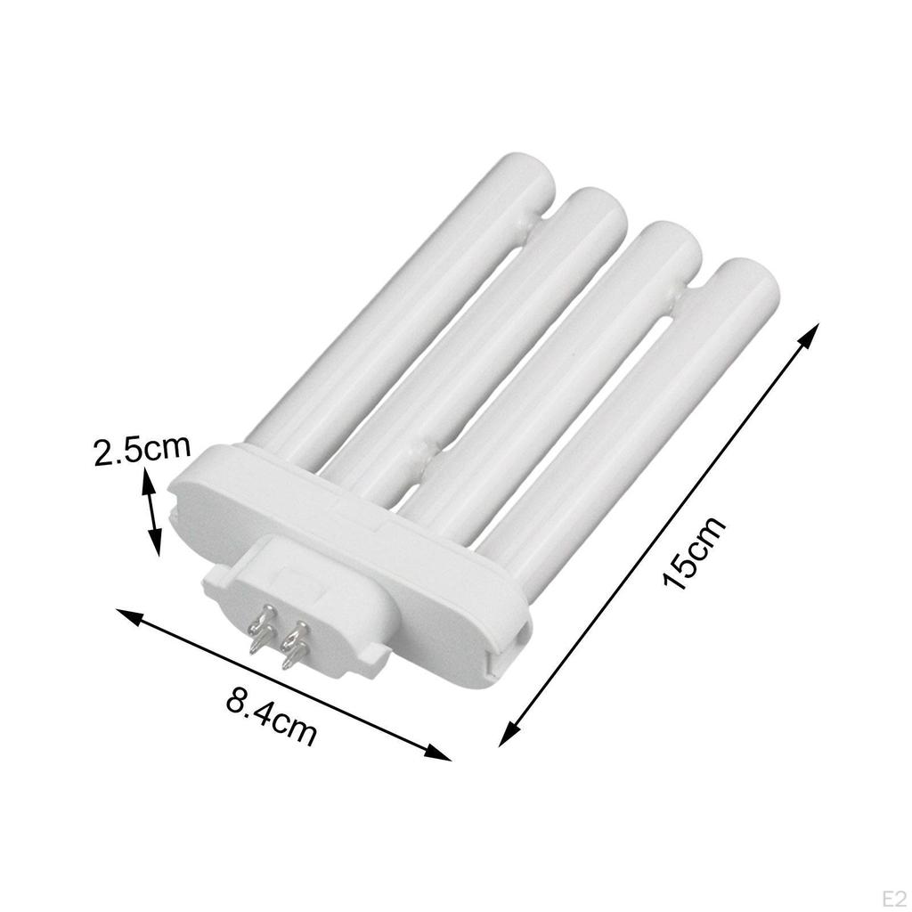 Quad Tube Lamp Light Desk Indoor 4 Pin Compact Fluorescent Plug in