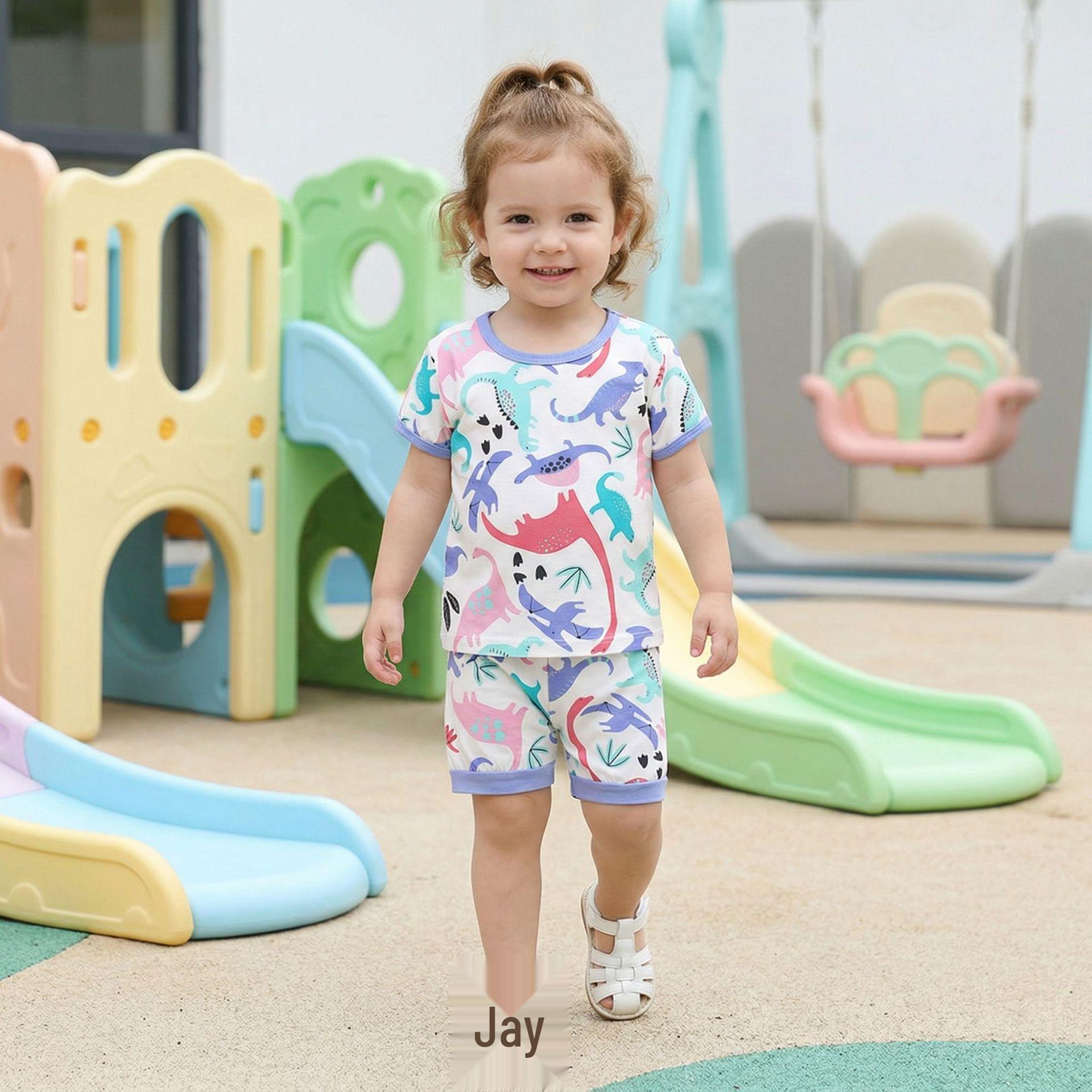 

European Bamboo Fiber Summer Romper Set for Babies and Infants 9-12 Months