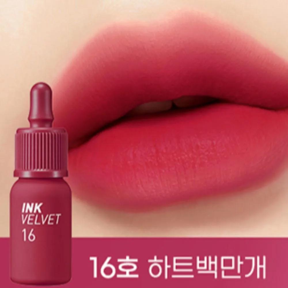 Peripera Ink Velvet Adhesive Lip Tint 16 Color Payoff A Million Hearts